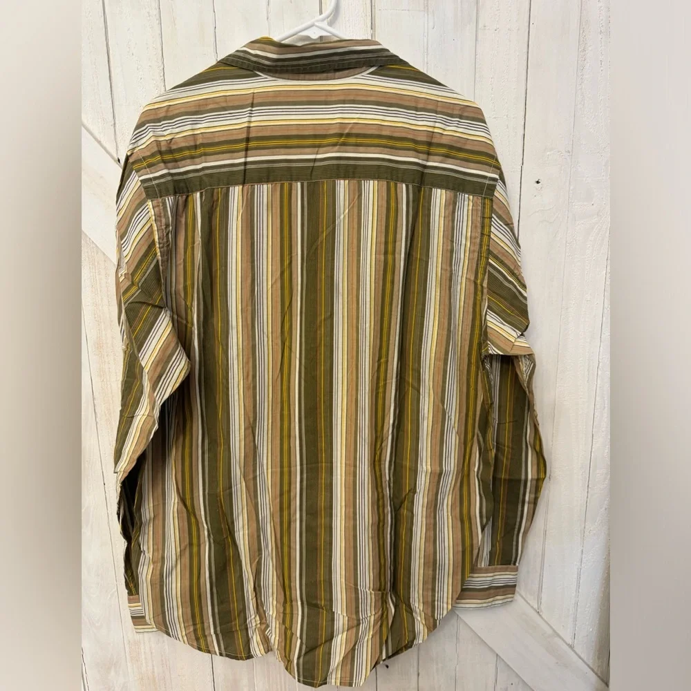 American Rag - Multi- Colored Striped Long Sleeved Button Down - Size Large